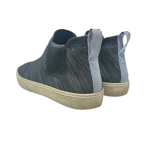 Rothy's The Chelsea Knitted Ankle Sneaker Boots‎ Graphite Melange Gray Size 9 - Picture 8 of 13